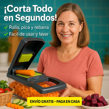 ¡Pica, corta y tritura en segundos! 🥑 Tu cocina más fácil y rápida