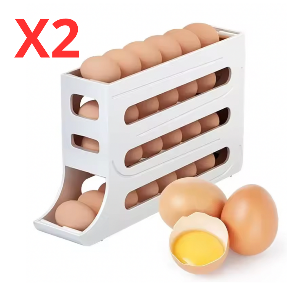 🥚 Pack x2 Dispensadores de Huevos – Dile Adiós al Desorden y a los Huevos Rotos 💥