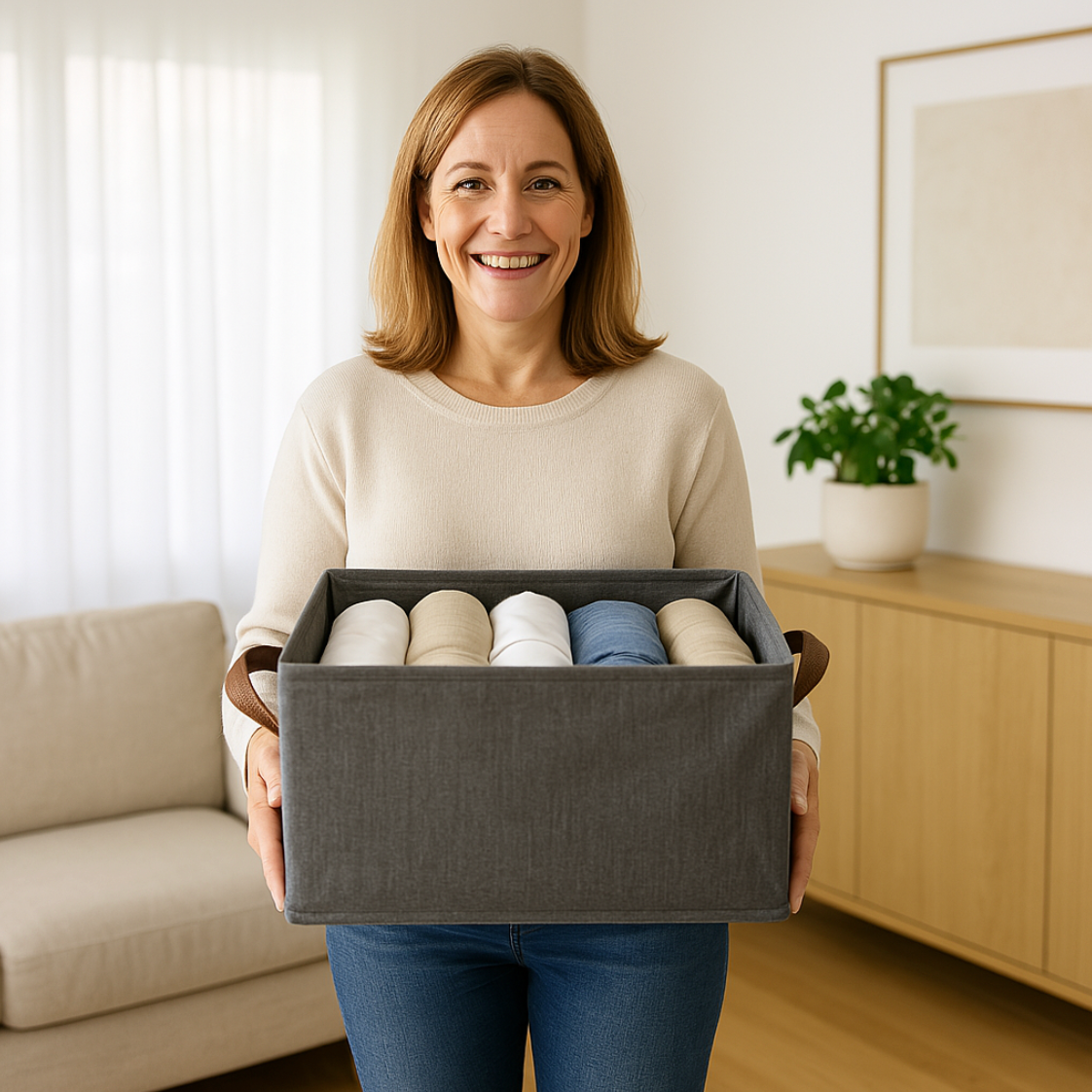 ¡Despídete del desorden en segundos! 🧹 Organiza tu hogar fácil y rápido con este Pack de 3 Organizadores Plegables Multiuso