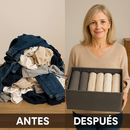 ¡Despídete del desorden en segundos! 🧹 Organiza tu hogar fácil y rápido con este Pack de 3 Organizadores Plegables Multiuso