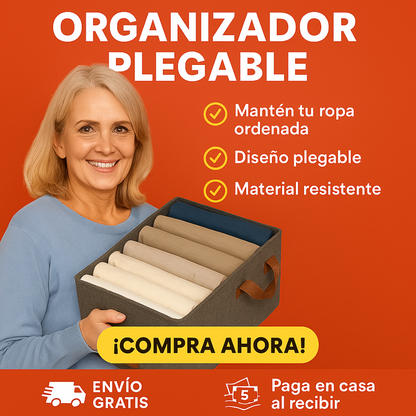 ¡Despídete del desorden en segundos! 🧹 Organiza tu hogar fácil y rápido con este Pack de 3 Organizadores Plegables Multiuso