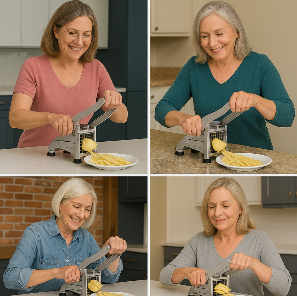 ¡Corta papas como un chef sin esfuerzo y en segundos! 🍟✨