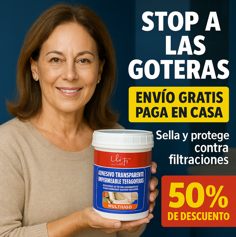 Elimina Filtraciones al Instante con el Sellador Transparente de 1 kg – ¡Invisible, Potente y Listo para Proteger tu Hogar!