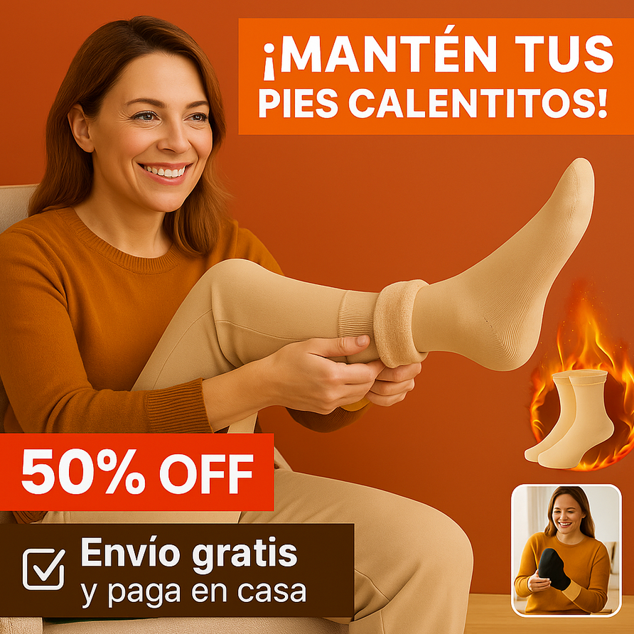 🧦 Llévate 12 pares de Calcetines Térmicos HOY y olvídate del frío por todo el invierno ❄️ ¡Compra antes que se agoten!