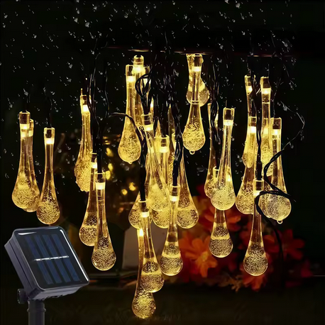 4 Guirnalda solares en forma de Lágrima