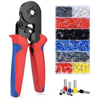 Kit Crimpeadora Pro + 1.200 Terminales — Crimpea Cables Seguros sin Eléctricista