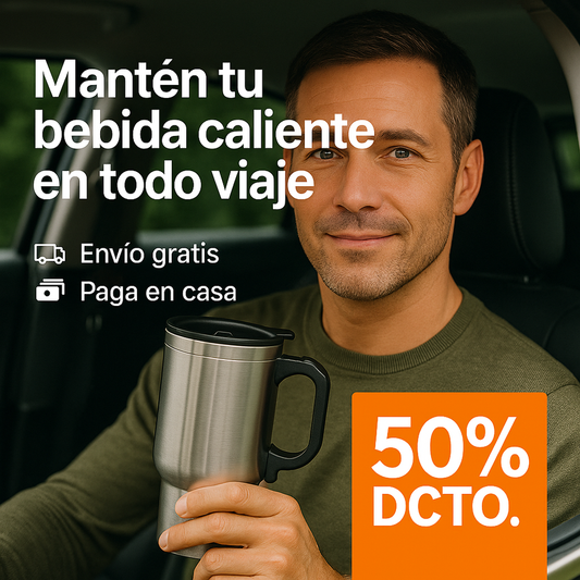 Calentador Eléctrico para Auto 🚗🔥 Prepara café, té, mate o agua caliente en cualquier lugar