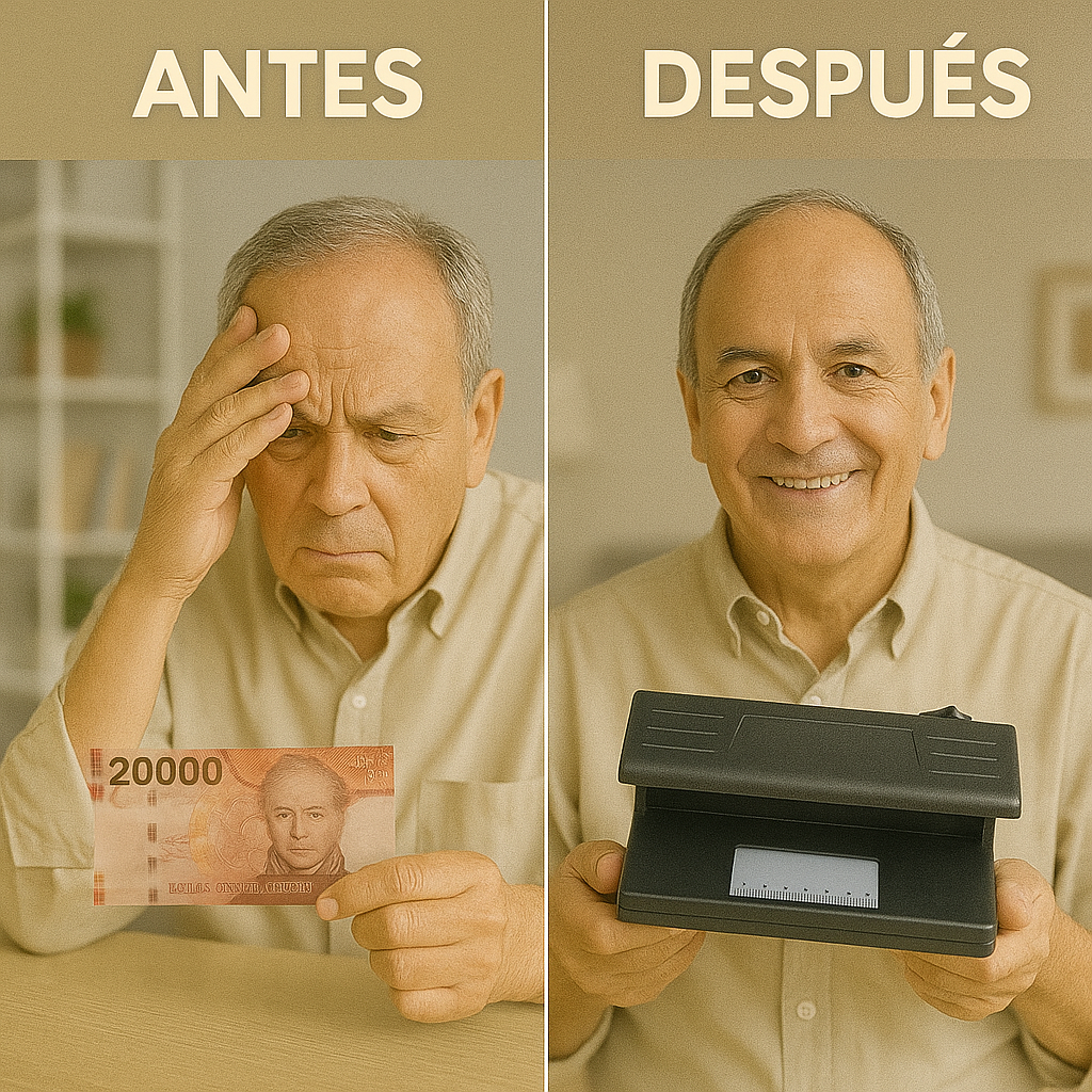 Detector de Billetes Falsos ¡No más engaños ni pérdidas en tu negocio!