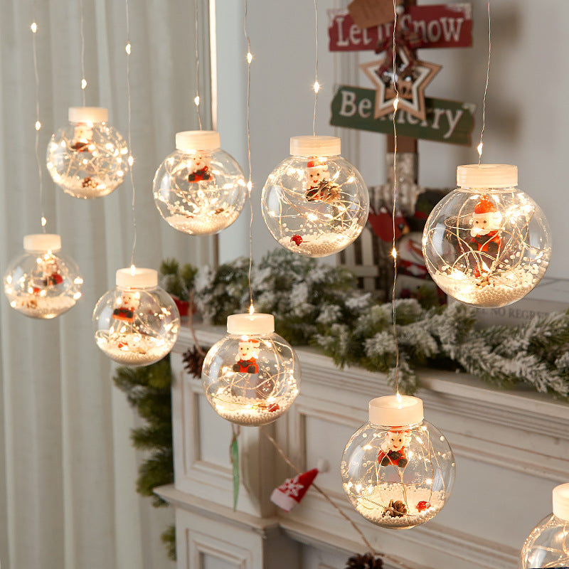 🎅🏻 ¡CORTINA LED DE ESFERAS NAVIDEÑAS A CORRIENTE! 🎁 ENVÍO GRATIS Y PAGA AL RECIBIR 🏠✨