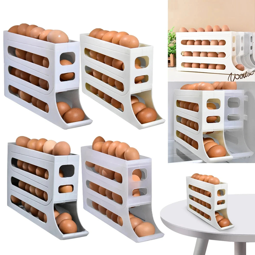 🥚 Pack x2 Dispensadores de Huevos – Dile Adiós al Desorden y a los Huevos Rotos 💥